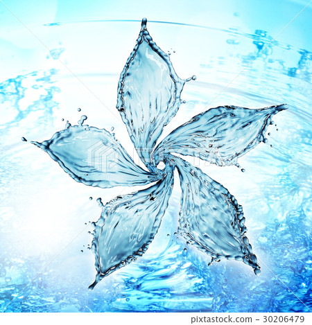 flower made of water splash 30206479