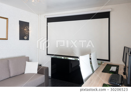 Interior of modern apartment with workplace Interior of modern apartment with workplace 30206523