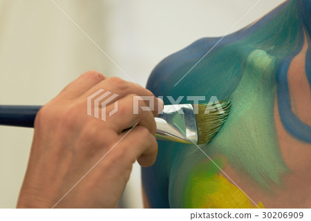 Body painting in process 30206909