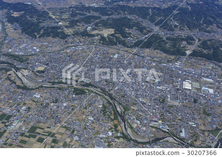 Tomioka city panoramic view / aerial photograph 30207366