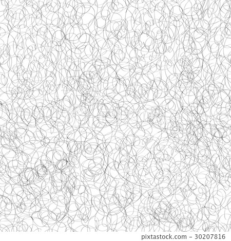 Seamless pattern. Scribble chaotic line texture 30207816