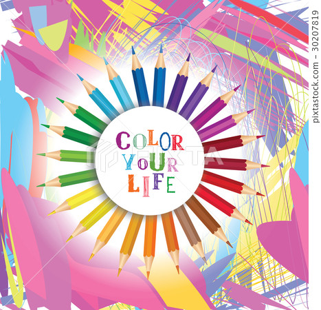 Color Your Life background. Inspiration motivation 30207819