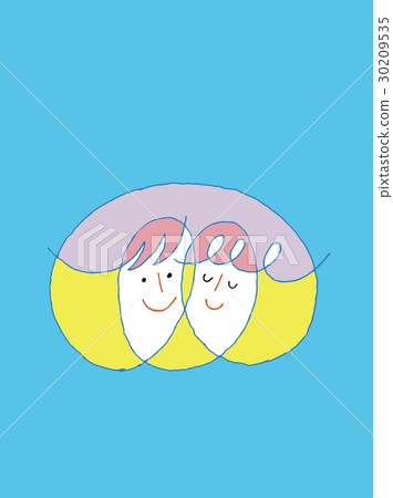 One stroke flower person 6 30209535