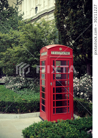 Red telephone booth Red telephone booth 30211227
