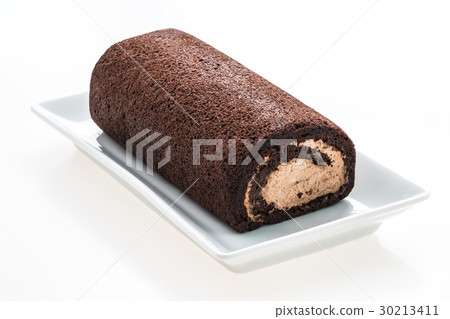 Chocolate roll cake 30213411