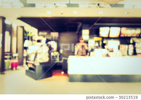 Abstract blur and bokeh coffee shop and restaurant Abstract blur and bokeh coffee shop and restaurant 30213519