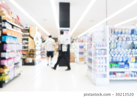 Abstract blur supermarket 30213520
