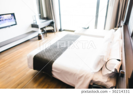 Abstract blur and defocused decoration in hotel bedroom interior Abstract blur and defocused decoration in hotel bedroom interior 30214331