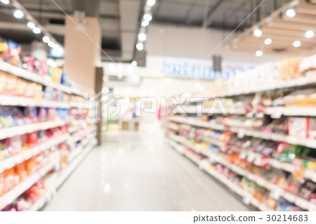 Abstract blur and bokeh in shopping mall 30214683