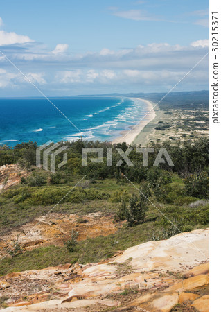 Pristine beach on Moreton Island. Pristine beach on Moreton Island. 30215371