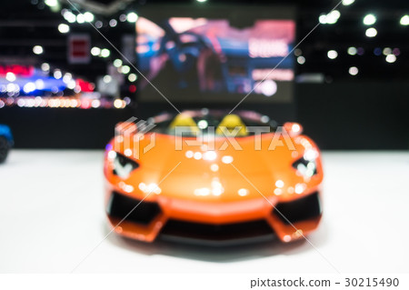 Abstract blur and defocused car and motor exhibition show Abstract blur and defocused car and motor exhibition show 30215490