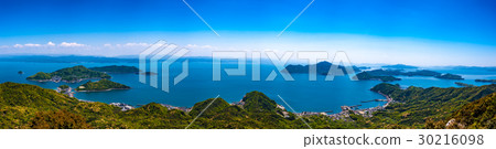 從長島龍竹出發的八代海景色 30216098