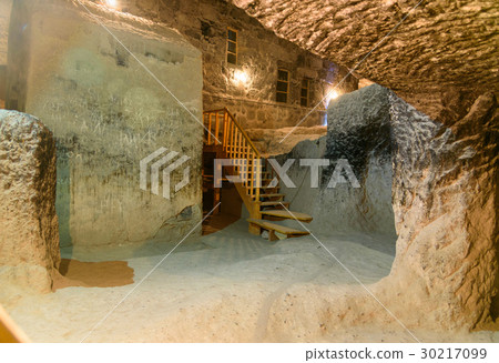 Asylum rooms in Vardzia cave monastery. Georgia 30217099