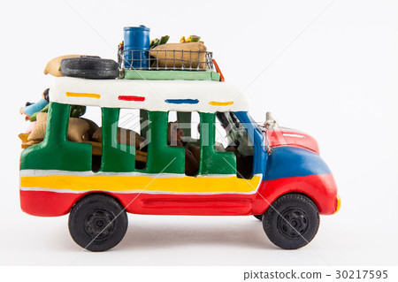 Colorful traditional rural bus from Colombia calle 30217595