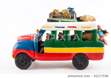 Colorful traditional rural bus from Colombia calle 30217596