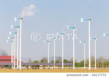Wind Turbine energy in rural farm 30217772