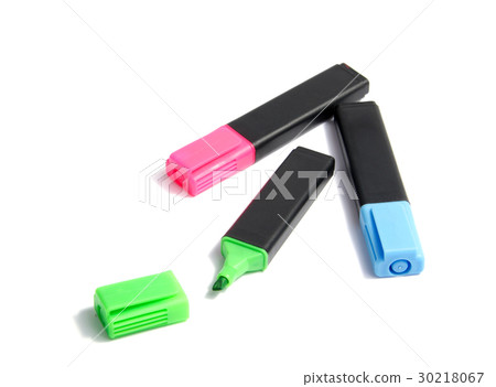 Marker highlighter pen isolated on white Marker highlighter pen isolated on white 30218067