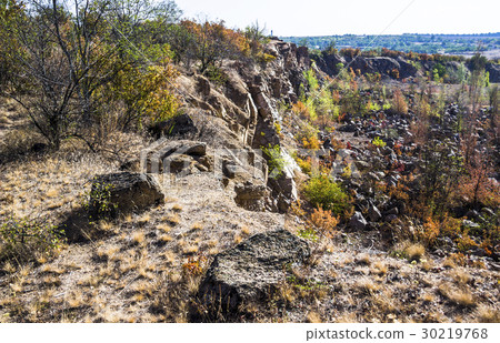 deep unused stone quarry deep unused stone quarry 30219768