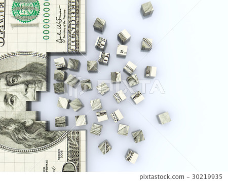 dollar puzle background 30219935