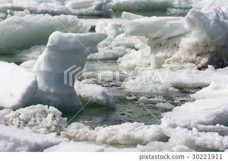 北海道的漂流冰 30221911