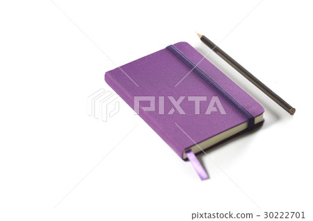 Notebooks, pencil on white background 30222701