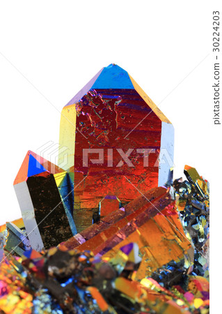 crystal with metal rainbow surface 30224203