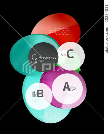 Geometrical abstract infographics banner template 30224831