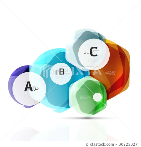 Geometrical hexagons abstract background 30225327