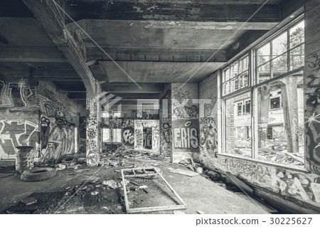 Abandoned old factory building 30225627