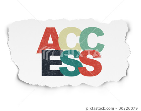 Security concept: Access on Torn Paper background Security concept: Access on Torn Paper background 30226079
