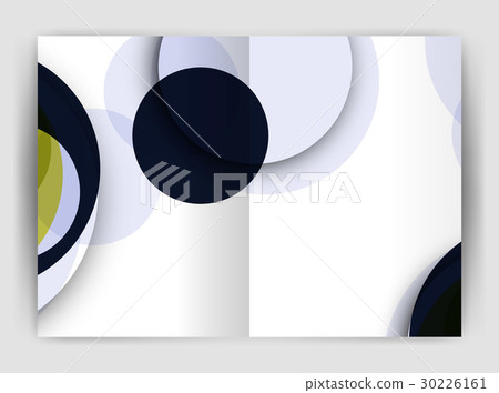 Abstract circles, annual report covers. Modern 30226161