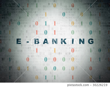 Finance concept: E-Banking on Digital Data Paper Finance concept: E-Banking on Digital Data Paper 30226219