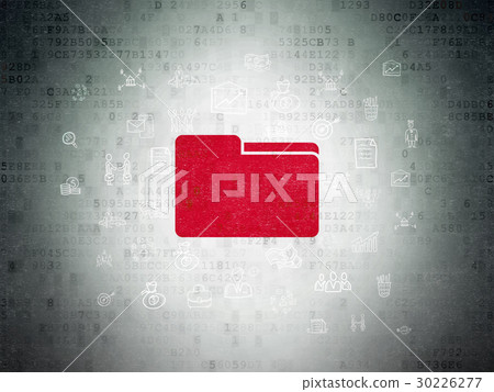 Finance concept: Folder on Digital Data Paper 30226277