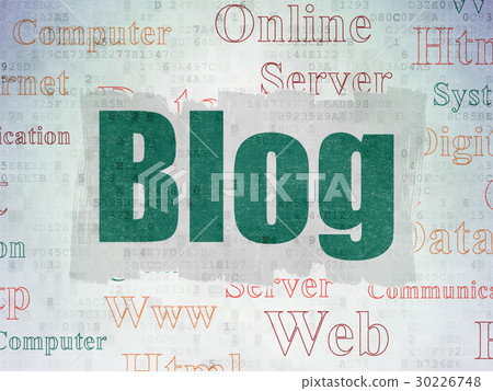 Web development concept: Blog on Digital Data 30226748