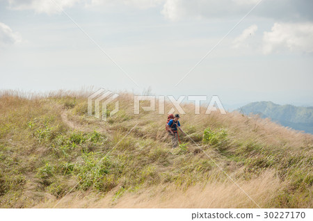 Trekking in the mountains Trekking in the mountains 30227170