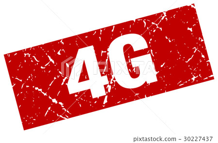 square grunge red 4g stamp square grunge red 4g stamp 30227437
