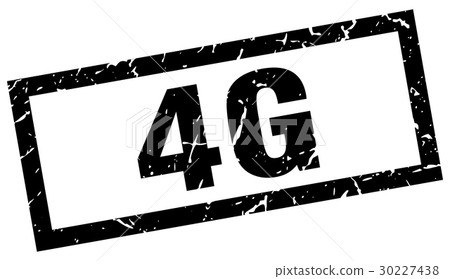 square grunge black 4g stamp square grunge black 4g stamp 30227438