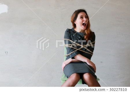 woman businessman sitting on chair 30227810