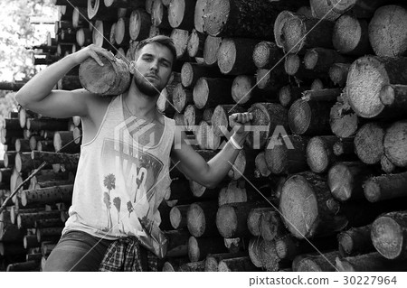 Black and white photo of a man Black and white photo of a man 30227964