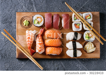 Sushi Set nigiri and rolls Sushi Set nigiri and rolls 30228410
