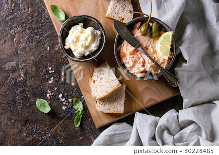 Salmon pate with red caviar Salmon pate with red caviar 30228485