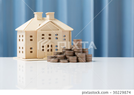 Money growth concept saving to buy house. Money growth concept saving to buy house. 30229874