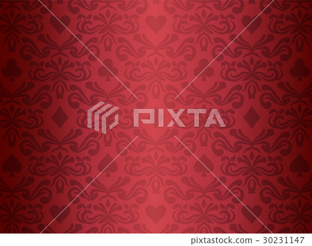 Red background with poker symbols Red background with poker symbols 30231147