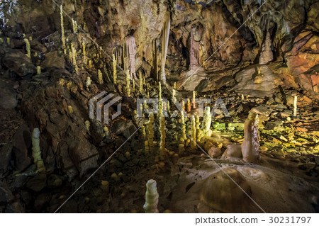 cave with colourful textured walls 30231797