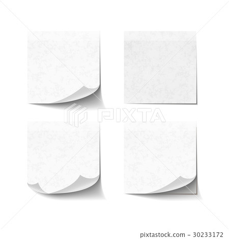 Set of sticky notes isolated on white background Set of sticky notes isolated on white background 30233172