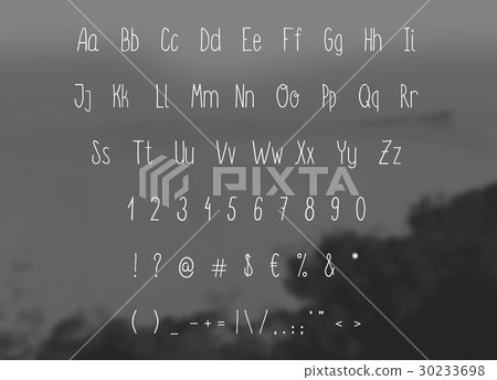 Hand drawing sketch vector alphabet Hand drawing sketch vector alphabet 30233698
