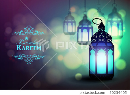 Intricate Arabic lamp Intricate Arabic lamp 30234405