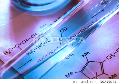 Chemical tubes with reaction formula 30235013