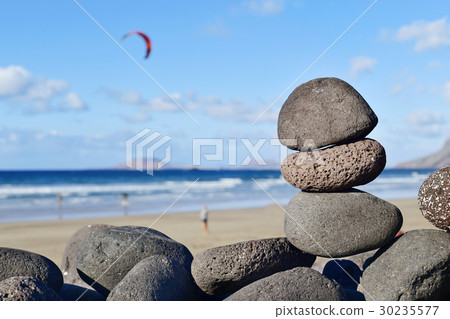 Famara Beach in Lanzarote, Canary Islands, Spain 30235577