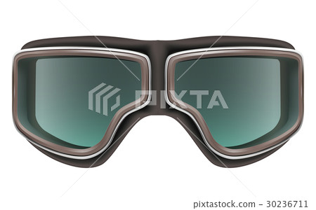 Realistic 3D retro aviator goggles for airplane Realistic 3D retro aviator goggles for airplane 30236711